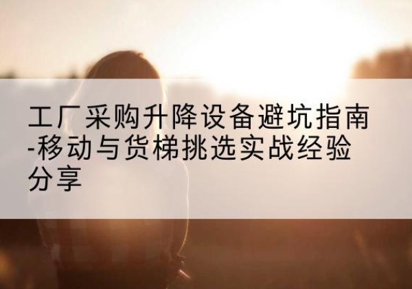 恩施移动式升降机怎么选-工厂采购升降设备避坑指南-移动与货梯挑选实战经验分享